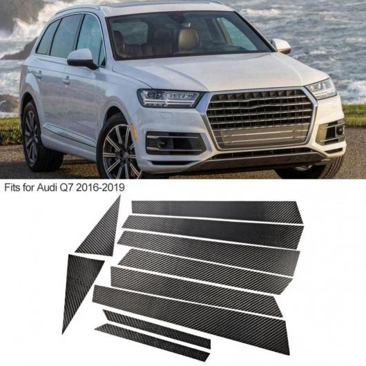 カーボン ファイバー ウィンドウピラーステッカーストリップ アウディ Q7 2016 2017 2018 2019 修正 AL-DD-0424 AL