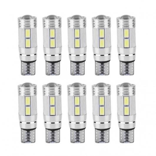 10�� T10 5630 10SMD LED �J�[�E�F�b�W�f�R�[�h CAN-BUS �o���u �������v���C�Z���X�v���[�g���C�g 'ROLLING �g���b�N ���C�g �z���C�g 6000K AL-DD-1213 AL