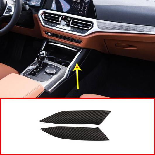 BMW 3 �V���[�Y G20 G28 325LI 2019 2020 �J�[�{���t�@�C�o�[ �X�^�C�� ABS �N���[�� �Z���^�[�R���\�[�� ���� �g���� 2�� Carbon Fiber�ESilver AL-DD-4880 AL