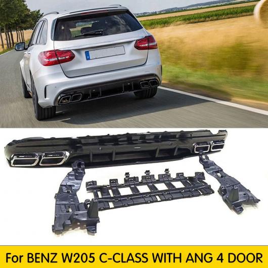 4�{�o�� PP ���A �f�B�t���[�U�[ �G�L�]�[�X�g �`�b�v �K�p: �x���c W205 C180 C200 C300 C43 AMG �p�b�P�[�W �u���b�N�E�_�[�N�O���[ AL-DD-8623 AL