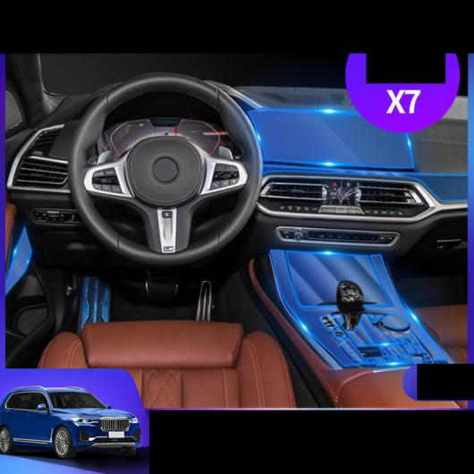 TPU �C���e���A �M�A �p�l�� �Z���g���� �R���g���[�� �t�B���� �ی� �X�e�b�J�[ �K�p: BMW X5 X6 X7 F15 F16 G05 G06 G07 F15 F16�`G01 G02 3 AL-FF-4576 AL