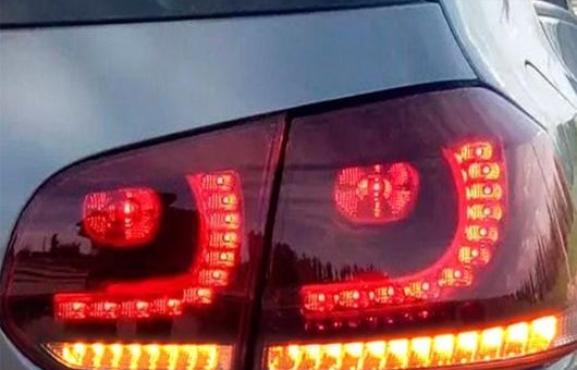 �e�[�� ���C�g �K�p: VW �t�H���N�X���[�Q��/VOLKSWAGEN �S���t 6 LED �e�[�����C�g 2009-2012 MK6 �����v ���A DRL + �u���[�L �p�[�N ���b�h AL-HH-0286
