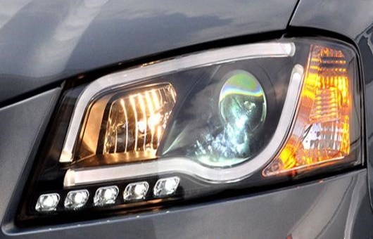 �K�p: �A�E�f�B/AUDI A3 �w�b�h���C�g 2008-2012 LED DRL �����Y �_�u�� �r�[�� H7 4300K�`8000K 35W�E55W AP-ALH0389