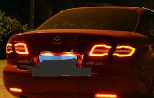 �K�p: �}�c�_ 6 �e�[�����C�g 2004-2013 MAZDA6 �N���V�b�N LED �e�[�� �����v ���A DRL + �u���[�L �p�[�N �V�O�i�� ���C�g ���b�h AL-HH-1342