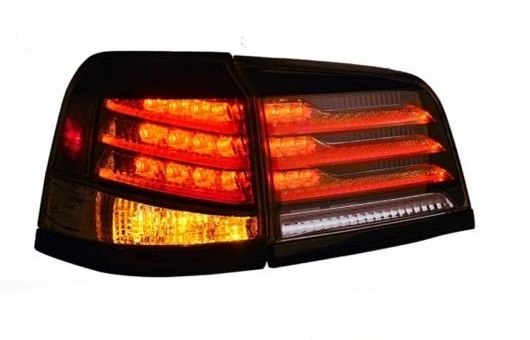 �K�p: ���N�T�X LX570 2009-2015 �e�[�����C�g LED �e�[�� ���C�g ���A �����v DRL + �u���[�L ���o�[�X �C�G���[ 35W �u���b�N AL-HH-1376