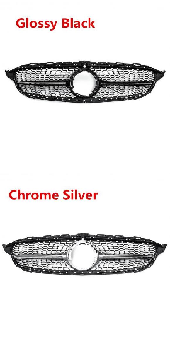 W205 �O���� �t�����g �K�p: �����Z�f�X �x���c W205 C �N���X C250 C300 C400 C43 AMG 2019 + �J���� �z�[�� �u���b�N�E�V���o�[ AL-II-3963 AL