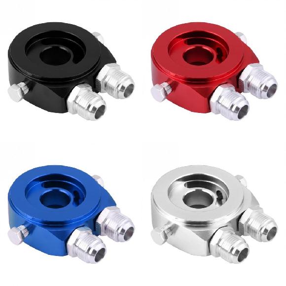 M20 X 1.5 �A���~�j�E�� �I�C���t�B���^�[ �N�[���[ �T���h�C�b�` �v���[�g �A�_�v�^ 18 NPT �I�C�� �N�[���[ �L�b�g �u���b�N�`�V���o�[ AL-JJ-7422 AL