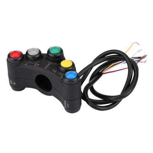 22mm ハンドルバー スイッチ 12V バイク ハンドルバー スイッチ ヘッドライト ターン フォグライト ホーン オン/オフ スタート キル スイッチ AL-JJ-8812 2輪 ALの画像