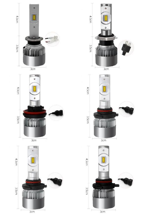 �w�b�h�����v 6000K 10000lm �z���C�g ���C�g 2�s�[�X ������ �w�b�h���C�g LED �o���u H1�`9012 AL-KK-0503 AL