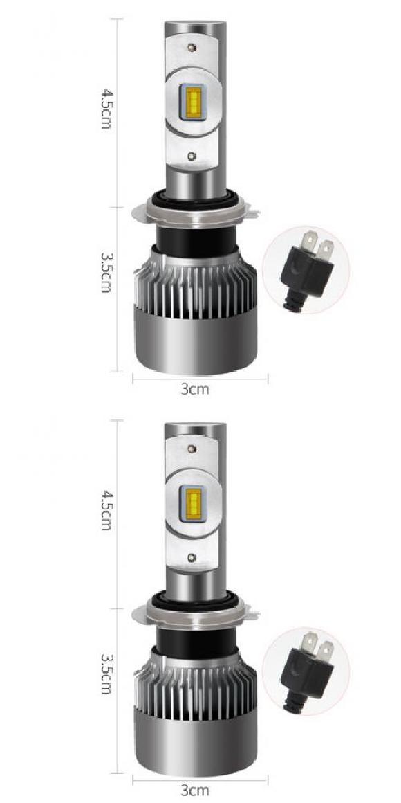 �w�b�h���C�g �o���u LED �K�p: �V�g���G��/CITROEN DS6 6000K 10000lm �z���C�g ���C�g ���[�r�[�� H7�E�n�C�r�[�� H7 AL-KK-0612 AL