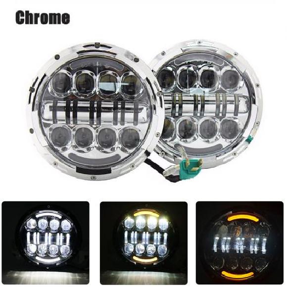 1�y�A �����j���O ���C�g 75W LED H4 7�C���` �G���W�F���A�C H4 LED �w�b�h���C�g �K�p: ���[�_/LADA �j�[���@ 2�s�[�X �N���[�� 80W AL-KK-2506 AL