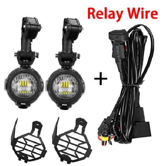 �⏕ �t�H�O���C�g 40W LED �A�Z���u�� �R���{ �I�[�g�o�C �K�p: BMW R1200GS ADV F800GS R1100GS ���[�^�[�o�C�N 1�Z�b�g �I�[�� AL-KK-2510 2�� AL
