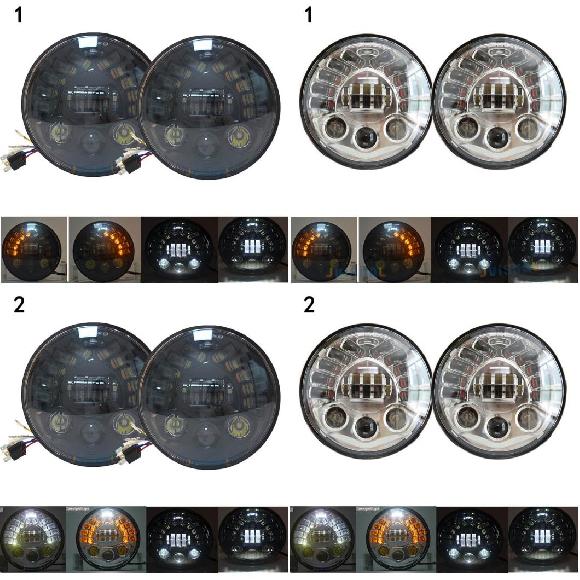 7�C���` 70W H4 LED �w�b�h���C�g 883 �����v �E�C���J�[ 7 ���E���h �w�b�h�����v �K�p: 1�u���b�N �� �E TU�`2 �N���[�� AL-KK-2521 AL