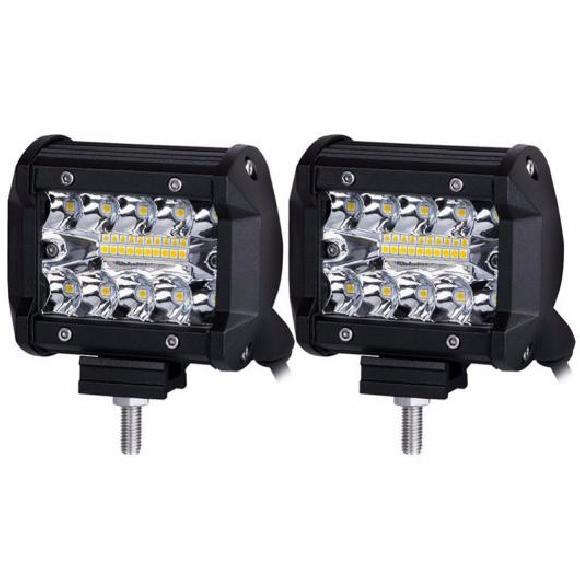 4�C���` LED ���C�g ���[�N �o�[ ���������v �X�|�b�g �R���{ �r�[�� 4 LED �h���C�r���O ���[�L���O �����v �t�H�O 2�s�[�X 60W AL-KK-2792 AL