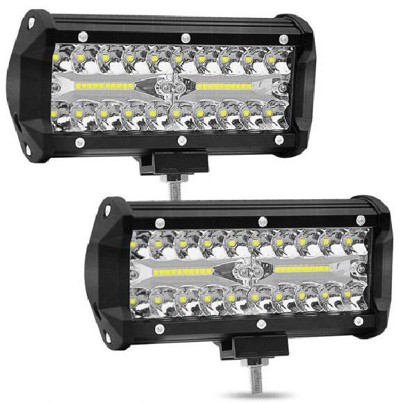 4�C���` LED ���C�g ���[�N �o�[ ���������v �X�|�b�g �R���{ �r�[�� 4 LED �h���C�r���O ���[�L���O �����v �t�H�O 2�s�[�X 120W AL-KK-2792 AL