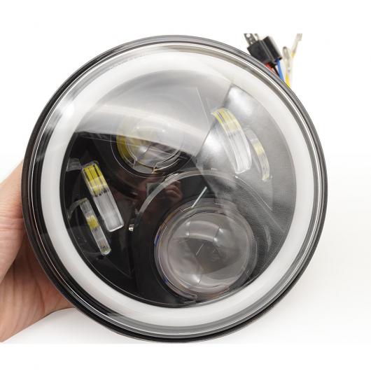 7インチ オートバイ ヘッドランプ アングル アイ LED ヘッドライト ハウジング マウント ブラケット クローム ハウジング バケツ AL-KK-2881 2輪 ALの画像