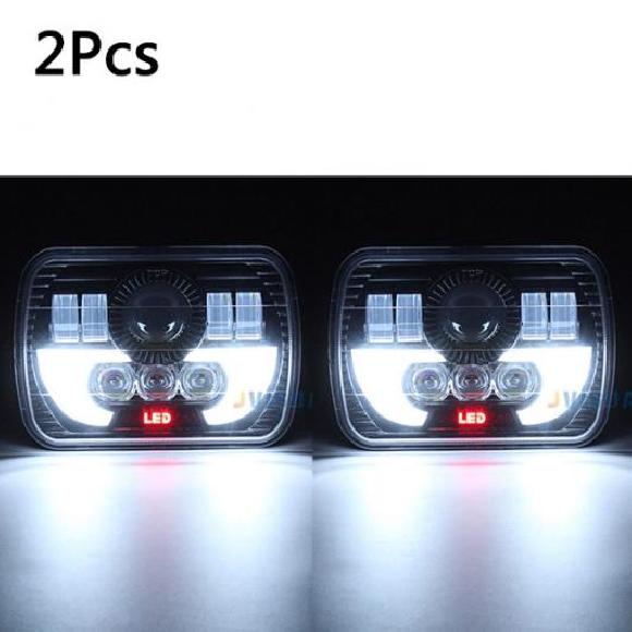 5×7�C���` DRL LED �w�b�h�����v 5X7 LED �g���b�N �w�b�h���C�g 5X7 HI/LO �r�[�� �X�N�G�A LED �w�b�h���C�g �K�p: 2�s�[�X AL-KK-2908 AL