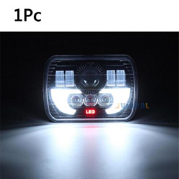 5×7�C���` LED �w�b�h���C�g 7X6 �n�C/���[ LED �r�[�� �w�b�h�����v �K�p�F�W�[�v/JEEP �����O���[ YJ �`�F���L�[/CHEROKEE 1�s�[�X AL-KK-2909 AL
