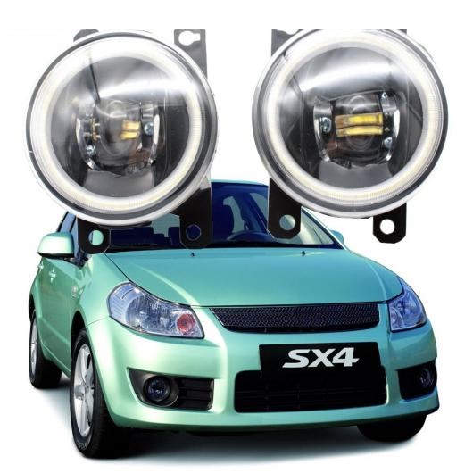 LED �G���W�F���A�C DRL �K�p: �X�Y�L SX4 2007 2008 2009 2010 2011 2012 2013 2014 �t�H�O���C�g �z���C�g �G���W�F���A�C AL-KK-7954 AL