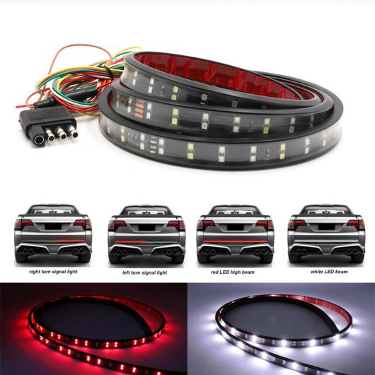 60IN 150cm トラック テールゲート ウインカー LED ライト バー フレキシブル LED ストリップ DRL 防水 リバース ブレーキ ライト AL-MM-2145 AL