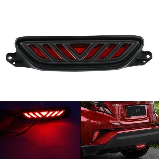 サード 3RD LED ブレーキ ライト リア バンパー レッド ドライビング DRL フォグ トリム モールディング テール ランプ 適用: トヨタ C-HR 2016 AL-MM-2173 AL