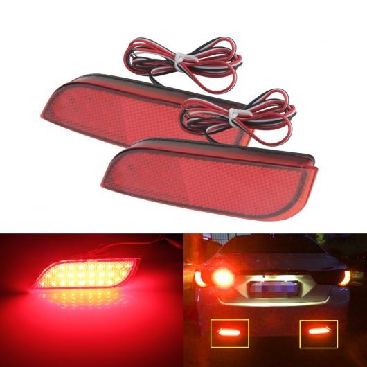 2ピース LED リア バンパー リフレクター ライト ドライブ ブレーキ フォグ トリム テール ランプ 適用: スバル インプレッサ WRX STI レガシィ AL-MM-2182 AL