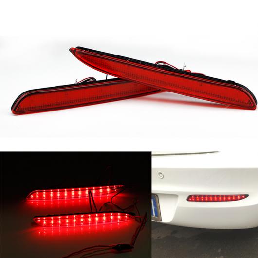 2ピース LED サード 3RD ブレーキ ライト リア バンパー レッド ドライビング DRL フォグ トリム モールディング テール ランプ 適用: MAZDA3 AL-MM-2200 AL