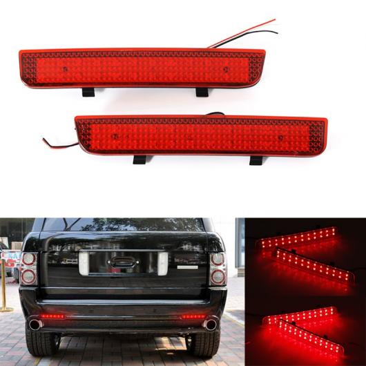 2ピース LED リア バンパー リフレクター ライト ドライビング ブレーキ フォグ トリム モールディング テール ランプ 適用: ランド AL-MM-2219 AL