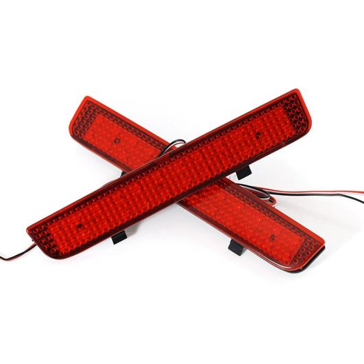 2ピース LED リア バンパー リフレクター ライト ドライビング ブレーキ フォグ トリム モールディング テール ランプ 適用: ランド AL-MM-2219 AL_1