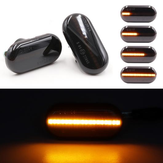 2ピース LED アンバー ダイナミック フロー ウインカー サイド マーカー ライト 適用: ルノー/RENAULT クリオ1 2 メガーヌ 1 カングー ラグナ 1 AL-MM-2273 AL