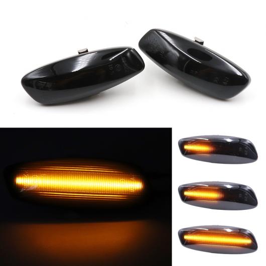 2ピース ダイナミック LED サイド マーカー ライト 適用: プジョー/PEUGEOT 207 308 3008 5008 シトロエン/CITROEN C3 4 5 RCZ DS3 DS4 AL-MM-2300 AL