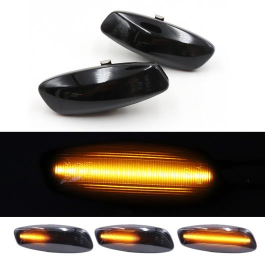 2ピース LED アンバー ダイナミック フロー ウインカー サイド マーカー ライト 適用: プジョー/PEUGEOT 207 308 3008 5008 シトロエン/CITROEN AL-MM-2302 AL
