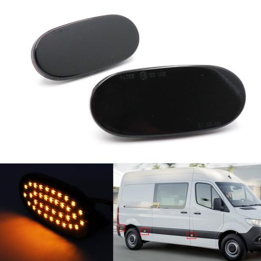 6ピース スモーク アンバー LED サイド マーカー ライト リピーター インジケーター ウインカー パネル ランプ 適用: ベンツ スプリンター W906 AL-MM-2352 AL