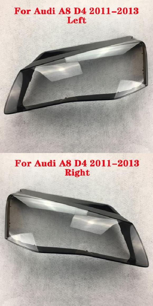 フロント ヘッドライト カバー 適用: アウディ/AUDI A8 D3 D4 D5 2004-2017 オート ヘッドランプ A8 D4 左・A8 D4 右 AL-MM-4248 AL