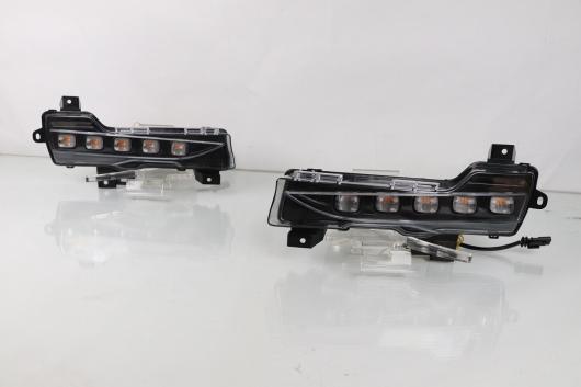 LED ライト デイタイム ランニング ライト イエロー ターンシグナルランプ デイライト ヘッドランプ 適用: テスラ/TESLA モデル 3 2018 2ピース AL-MM-4573 ALの画像