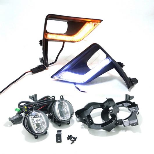 LED フロント フォグランプ デイタイムランニングライト チューニング ライト 3 機能 適用: トヨタ ランドクルーザー プラド 150 FJ150 2018 AL-MM-4730 AL