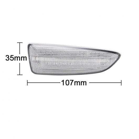 2ピース クリア レンズ LED サイドマーカー ライト ダイナミック ウインカー アンバー ターンシグナルランプ ダイナミックレンズ AL-MM-5534 AL_7