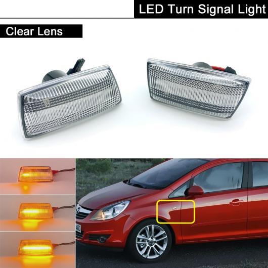 クリア レンズ LED サイドマーカー ライト ダイナミック ターンシグナルランプ 適用: オペル/OPEL アストラ シボレー/CHEVROLET アベオ クリア AL-MM-5539 AL_6