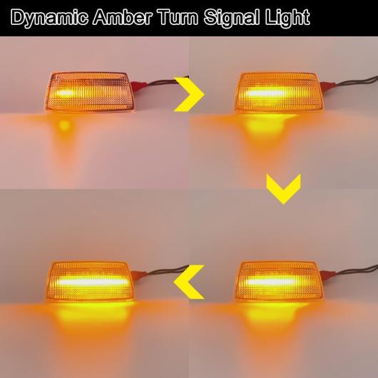 クリア レンズ LED サイドマーカー ライト ダイナミック ターンシグナルランプ 適用: オペル/OPEL アストラ シボレー/CHEVROLET アベオ クリア AL-MM-5539 AL_8