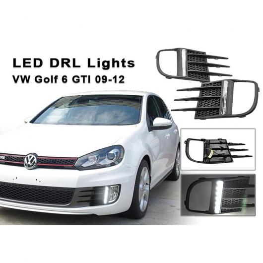 ホワイト LED デイタイム ランニング ライト 適用: VW ゴルフ VI GTI 2009-2012 AL-MM-5613 AL