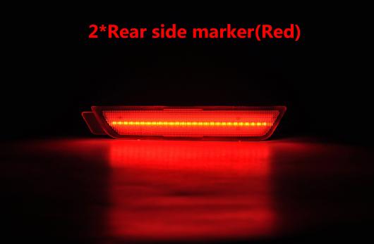 4ピース LED サイドマーカー ライト 適用: シボレー/CHEVROLET カマロ 2010-2015 2ピース アンバー LED スモーク・クリア AL-MM-5658 AL_6