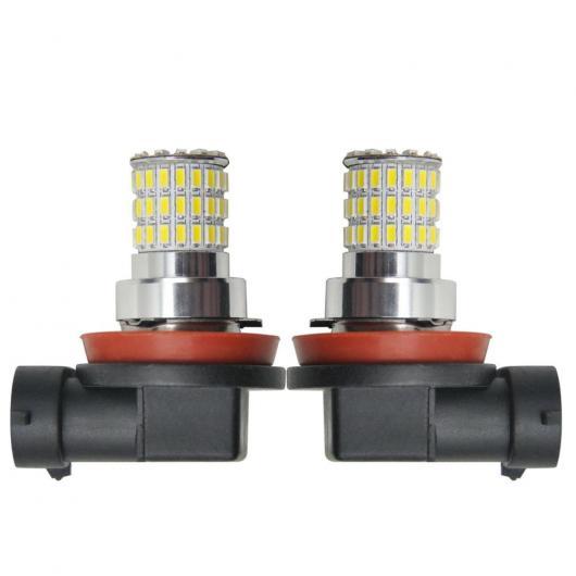 2ピース クリア H8/H11-66SMD-3014-W LED フォグライト バルブ 10-30V プラグ プレイ AL-MM-5696 AL_5