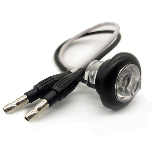 10ピース 3/4 ラウンド ペンタゴン シャープ レンズ LED サイドマーカー クリア ホワイト ライト〜クリア ブルー ライト AL-MM-5773 AL_13