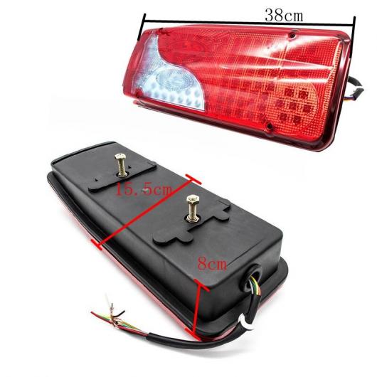 2ピース 24V LED テールライト テールライト リア ブレーキ ライト シグナル ランプ 適用: MAN DAF TGX スカニア 2ピース AL-MM-8383 AL_2