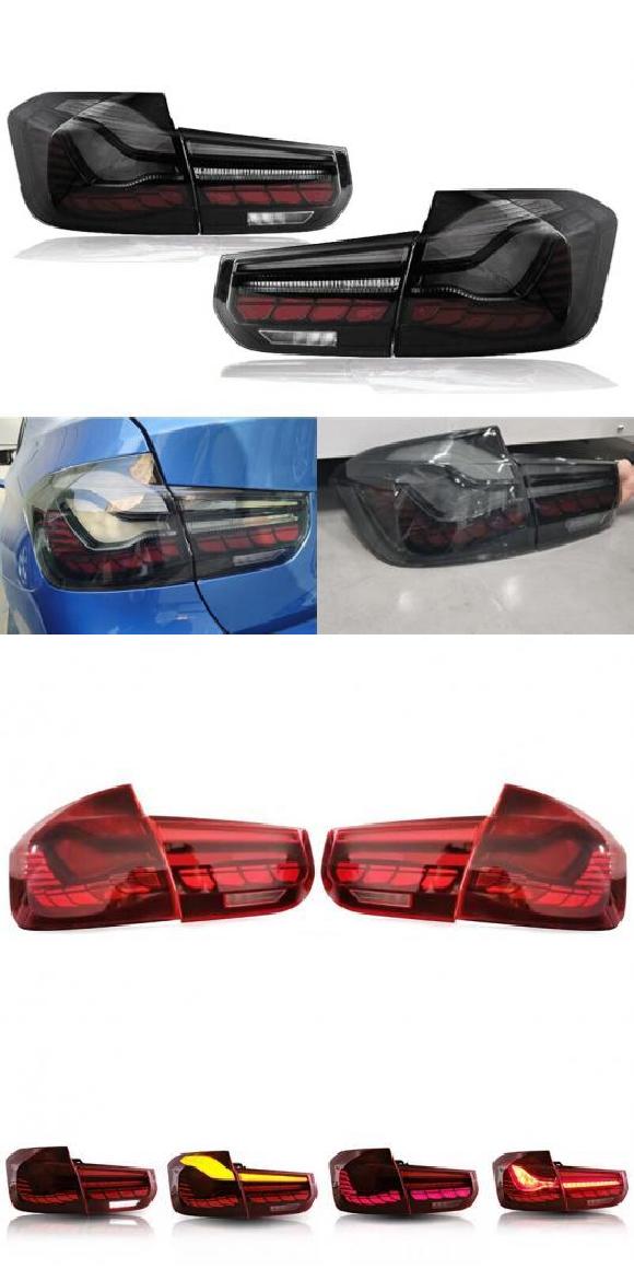 エクステリア オート 照明ランプ 後押し LED ともし火 尾っぽ 照明ランプ ウインカー 当て嵌める: BMW F30 M3 F80 2012-2019 黒いこと・赤いこと AL-MM-8411 AL その他ライト-車、バイク、自転車-自動車