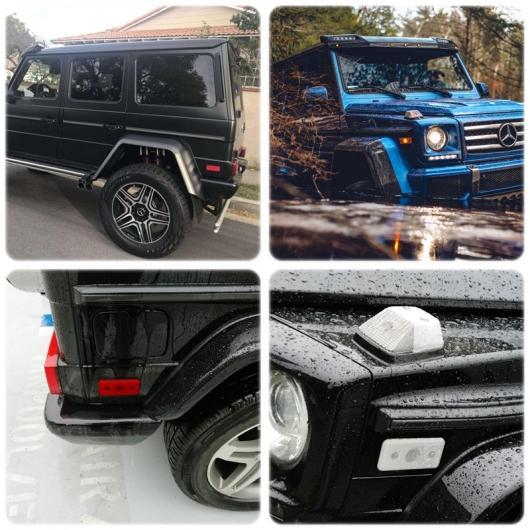 4ピース F＆R アンバー レッド LED サイド マーカー ライト 適用: ベンツ W463 G500 G550 G55 AMG G63 AMG 2002-2014 フロント スモーク リア AL-NN-5931 AL