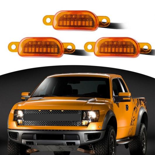 3ピース バンパー グリル アンバー LED ライト 適用: フォード/FORD F 150 F150 2014 2019 AL NN 8655 AL :504609890:オートパーツエージェンシー2号店