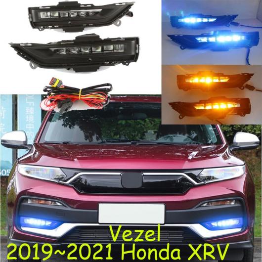 バンパー ヘッドライト 適用: ホンダ HRV HR-V デイタイム ライト ベゼル/ヴェゼル ホワイト イエロー ホンダ HRV 2019-2021 AL-OO-0046 ALの画像