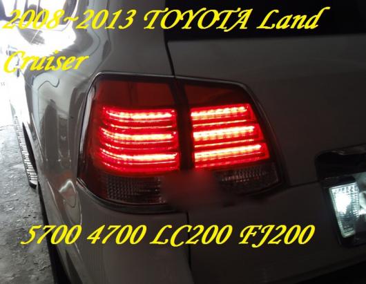 4700 5700 LED リア ランプ テールライト 適用: プラド クルーザー LC200 FJ200 2008 2009 2010 レッド トヨタ プラド LC200 2008-2014 AL-OO-0546 AL_6