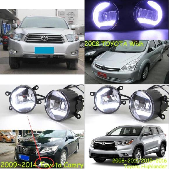 バンパー 照明ランプ 2008-2101 ハイランダー〜2015-2106 ハイランダー トヨタ LED フォグランプ スイッチオンオフ AL-OO-0617 AL その他ライト-車、バイク、自転車-自動車